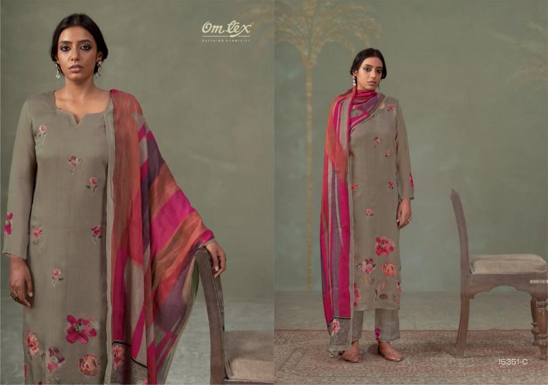 Omtex ferisha wholesale salonki dress material